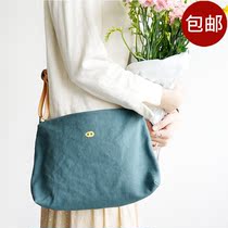 Mogu Mushroom Canvas Skew Backpack Gülen Brown Earth Mist Black Mountain Green 3 Color Optional Taiwan Made 14oz Canvas