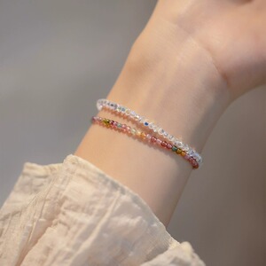 Outlets Store Clearance Withdraw from Cupboard Leak-Picking Rainbow Tourmaline Rice Bracelet Outlets Women's Accessories