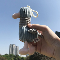  Striped duck ugly cute doll bag pendant ins net red toy plush cute pendant doll keychain