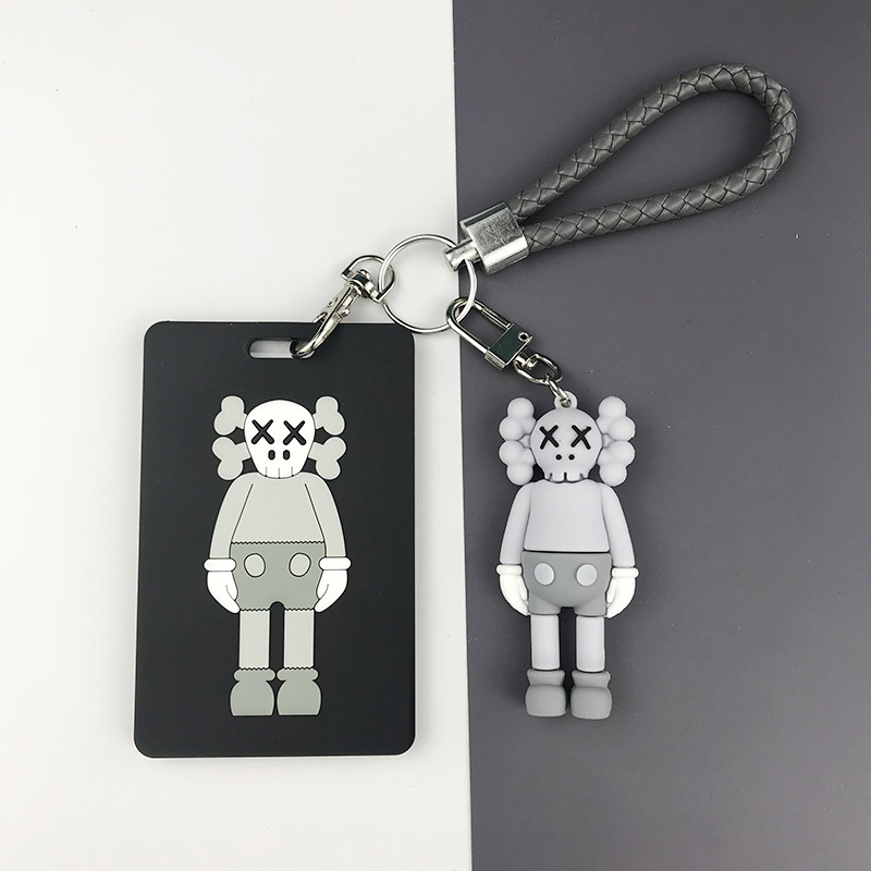 Male And Female Campus Subway Card Silicone Door Cutting Sleeve Key Button Bus Card Protective Sleeves Kaws Tidal Access Student Meal Card