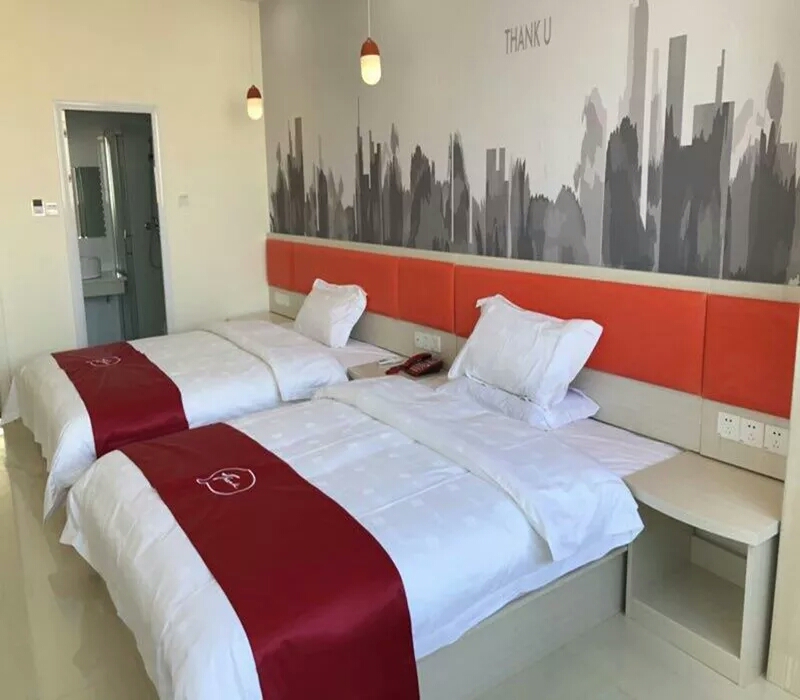 [Nội thất khách sạn] Nội thất khách sạn Express, Gói mềm Phòng tiêu chuẩn Giường đôi Toàn màn hình Giường đơn giản Bàn TV - Nội thất khách sạn bàn ghế tiếp khách