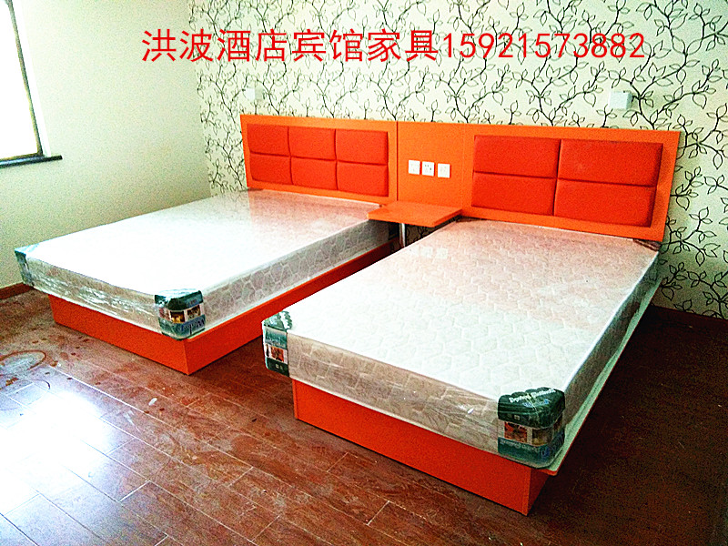 Danh sách mới khách sạn nội thất khách sạn giường đôi tiêu chuẩn phòng mềm giường mềm giường bằng tủ bàn TV - Nội thất khách sạn mẫu kệ tivi gỗ nguyên khối