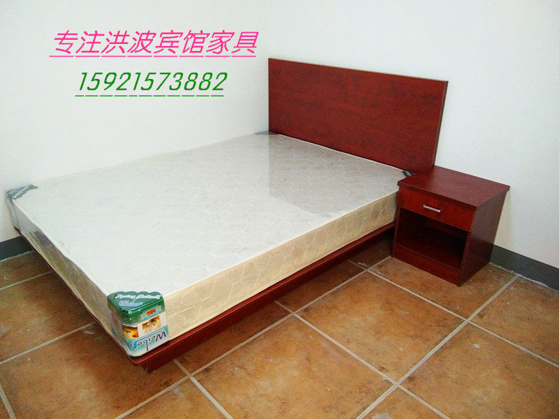 Modern minimalist panel hotel hotel apartment rental furniture custom standard room bed set TV table wardrobe