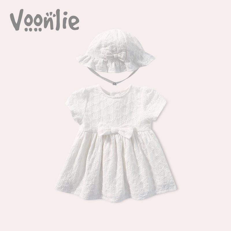 Korean girl dress princess baby summer dress 2021 new little girl western style one-year-old baby dress skirt