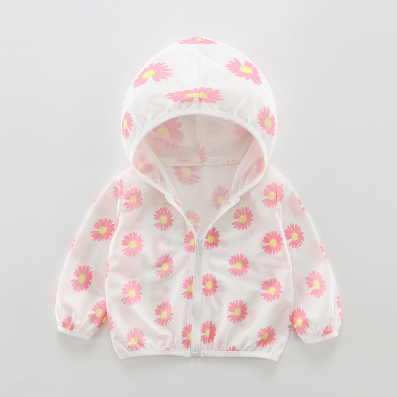 South Korea Summer Children Sunscreen Girls Baby Boy Thin Sunscreen Clothes New Baby Boy Clothes Air Conditioning Hooded Jacket
