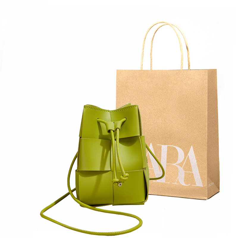 Niche Design High-End Woven Bucket Bag 2026 New Fashion Versatile Lightweight Simple Shoulder Bag Crossbody Bag