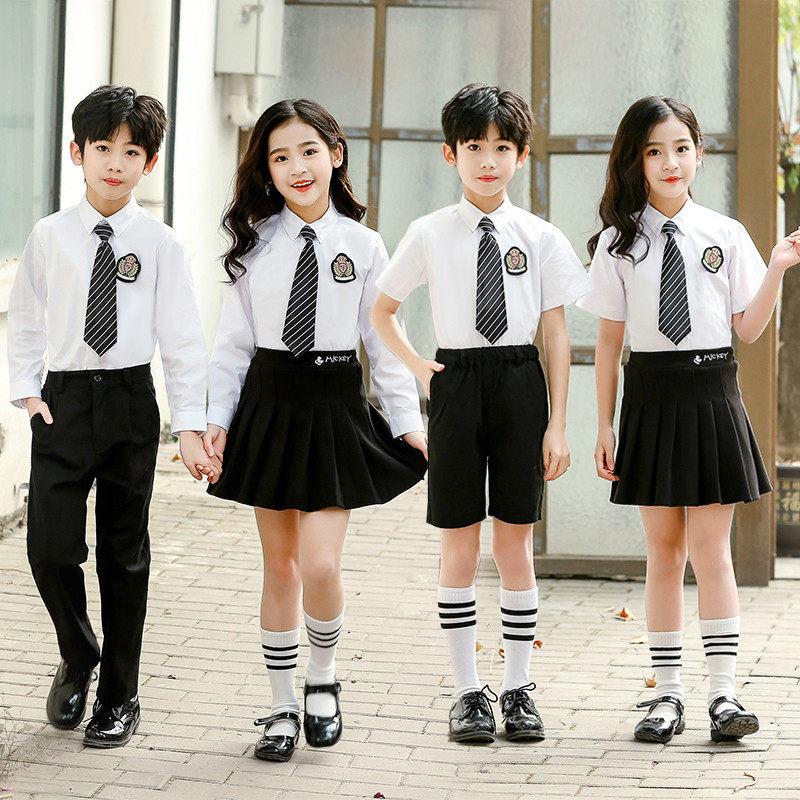 June 1 children's chorus performance clothing kindergarten graduation photo school uniform primary school students chorus recitation dance performance clothing