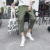 Mùa hè phần mỏng lỗ chín điểm quần âu nam phiên bản Hàn Quốc của xu hướng dụng cụ quần harem Quần chân váy hoang dã quần áo nam cao cấp Quần Harem