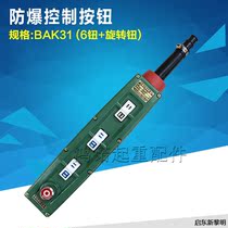 Qidong New Dawn BAK31 single speed explosion-proof handle 6 buttons rotary button explosion-proof electric hoist control button