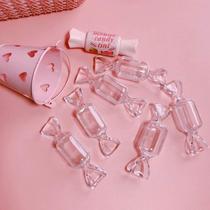 s cute girly heart candy transparent mini portable ring trinket jewelry earrings earrings storage box