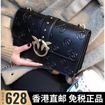 Hong Kong PINKO swallows bag high new embossed chain Womens bag printed shoulder crossbody bag