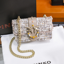 Hong Kong PINKO swallow bag New High small Fragrance chain underarm bag shoulder crossbody bag