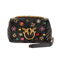 High PINKO swallow bag 20 autumn and winter New lipstick badge chain underarm bag shoulder crossbody womens bag