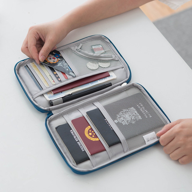 Passport bag air ticket passport holder protective sleeve female ins document bag travel abroad storage bag multi-functional document bag