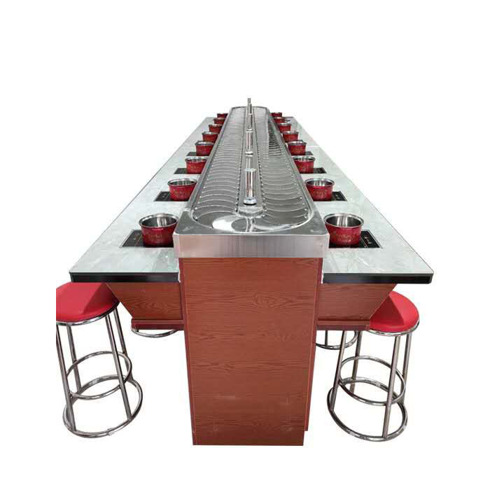 Rotary hot pot equipment Full set of buffet table Rotary oneperson one