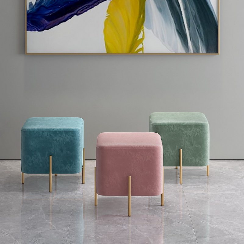 Nordic Post Modern Living Room Entrance Door Net Red Changing Shoes Stool Fashion Bedroom Bedstool Clothing shop Fitting Room Stool
