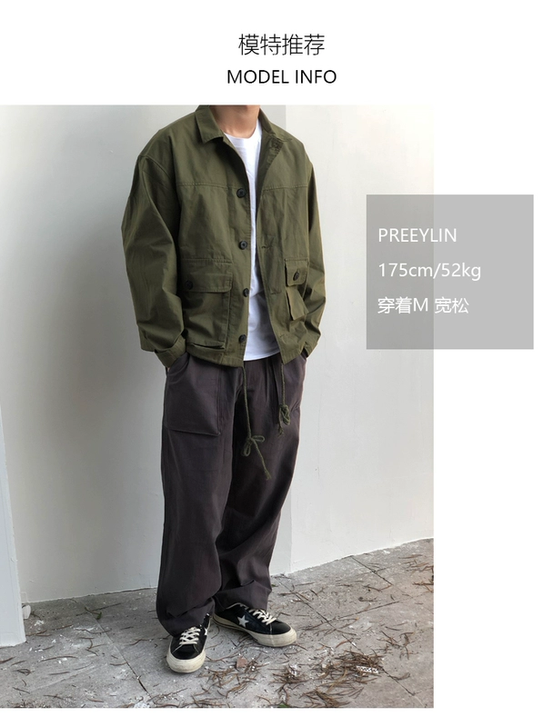 KTDA 18F / W Tide thương hiệu quần dây rút chân thẳng quần dài quần rộng chân nam và nữ quần rộng quần yếm