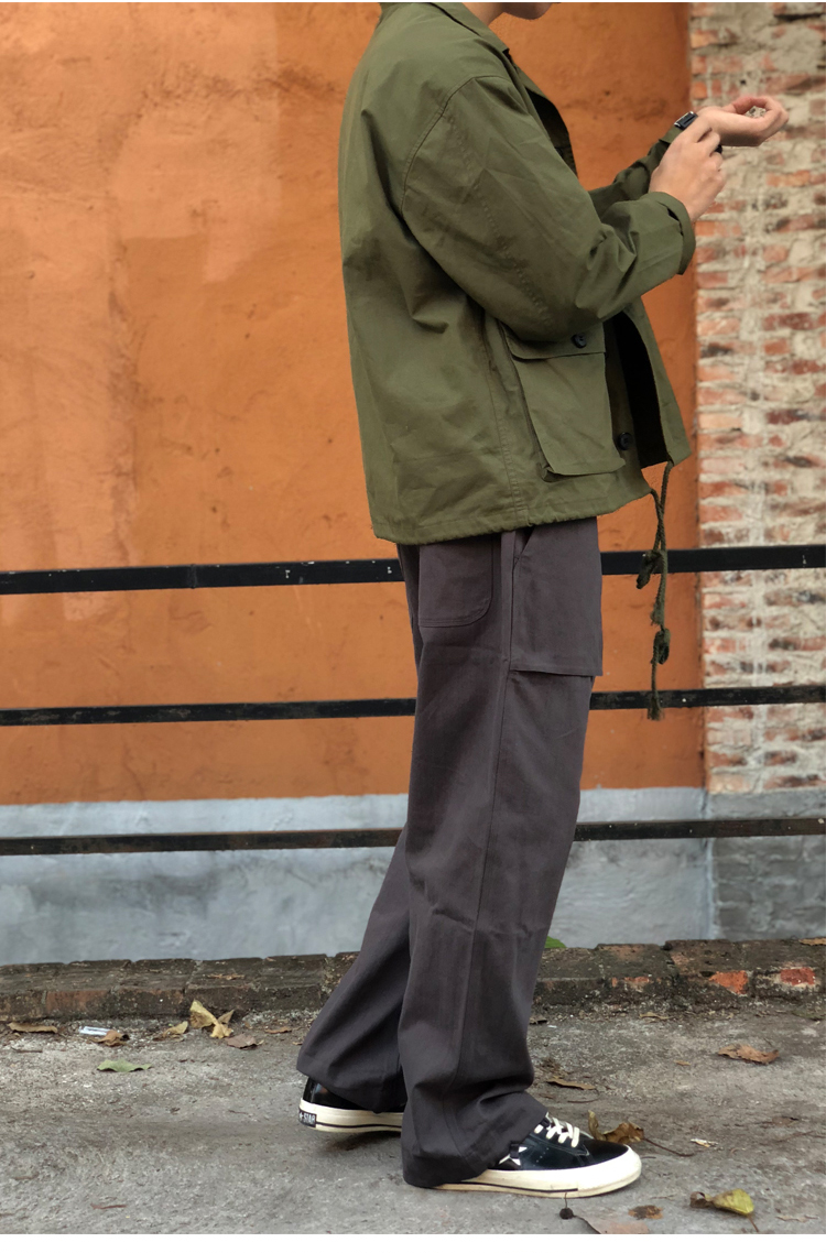 KTDA 18F / W Tide thương hiệu quần dây rút chân thẳng quần dài quần rộng chân nam và nữ quần rộng quần yếm quần nam