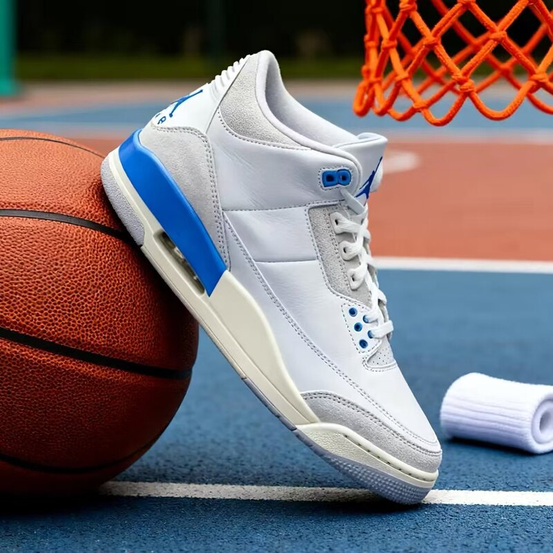 Nike Air Jordan3 Lucky Shorts Nike Simple, Comfortable and Wear-Resistant Mid-Top Retro Basketball Shoes