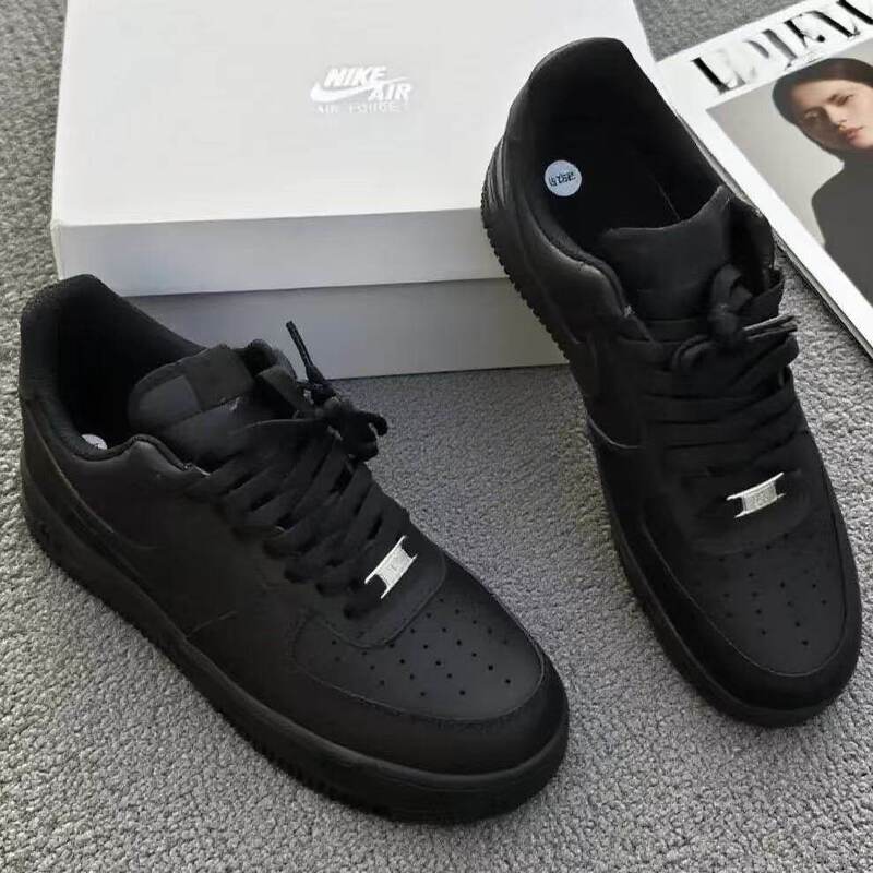 Nike Air Force 1 Nike Pure Black Casual Sports Versatile Low-Top Air Force Sneakers Dh2920-001