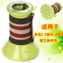 Ceramic thunder moxibustion appliance Scraping cup large thick moxibustion 4cm meridian brush moxibustion tank Hanging moxibustion instrument