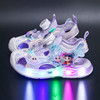 Girls' Sandals 4 Years Old Baotou Flashing Summer Nezha Aobing Luminous Girls Sandals 6 Years Old Baby Girl Lighting Shoes Soft Sole