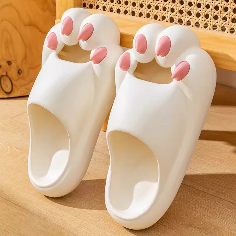 Cat Claw Slippers for Men and Women, Summer Thick-Soled Slippers with a Poop-Stepping Feel, Indoor Home Funny and Quirky Couple's Slippers for Outdoor Wear