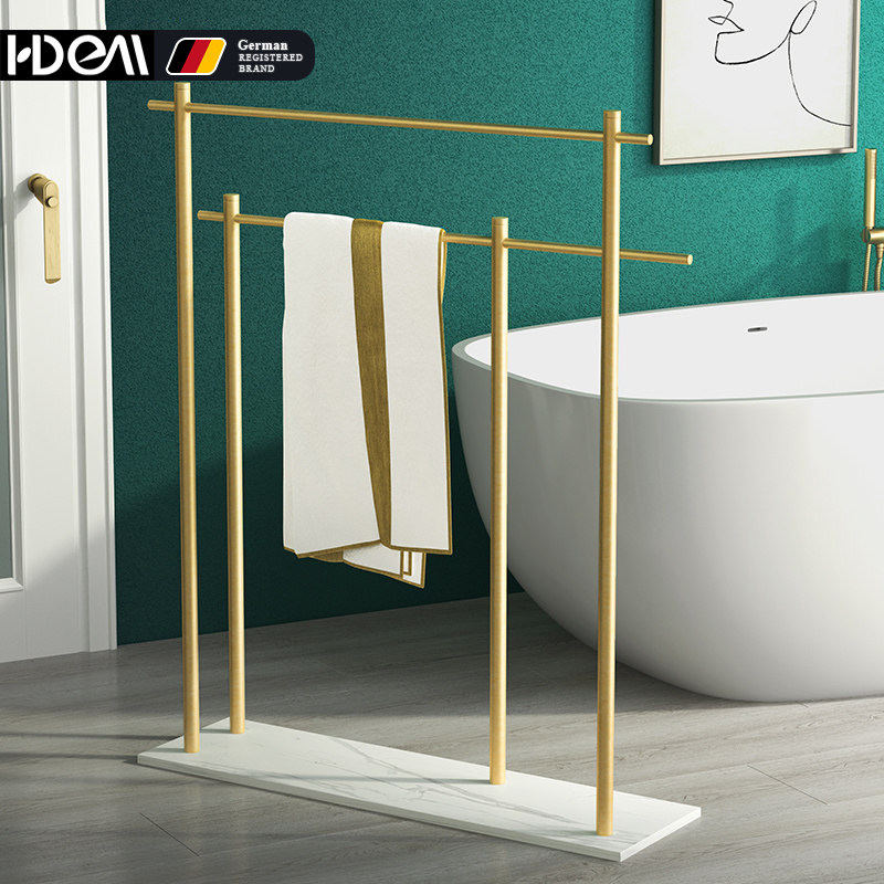 Nordic minimalist wool towel rack bath towels indoor hanging hanger sub marble floor rack hanging clothes hanger combined