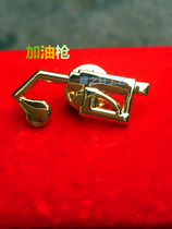 Petrol Station Division Badge Refueling Gun Badge Personality Signs Division Emblems With Bright Gold Highlights Personality Crackdown