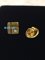 Takang peoples sushi badge badge badge with diamond and hand badge custom set to make 24k gold full 99