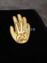 Pacific Division emblem 25 weeks to celebrate palm-shaped golden chest badge Chest Badge Custom to be full 99