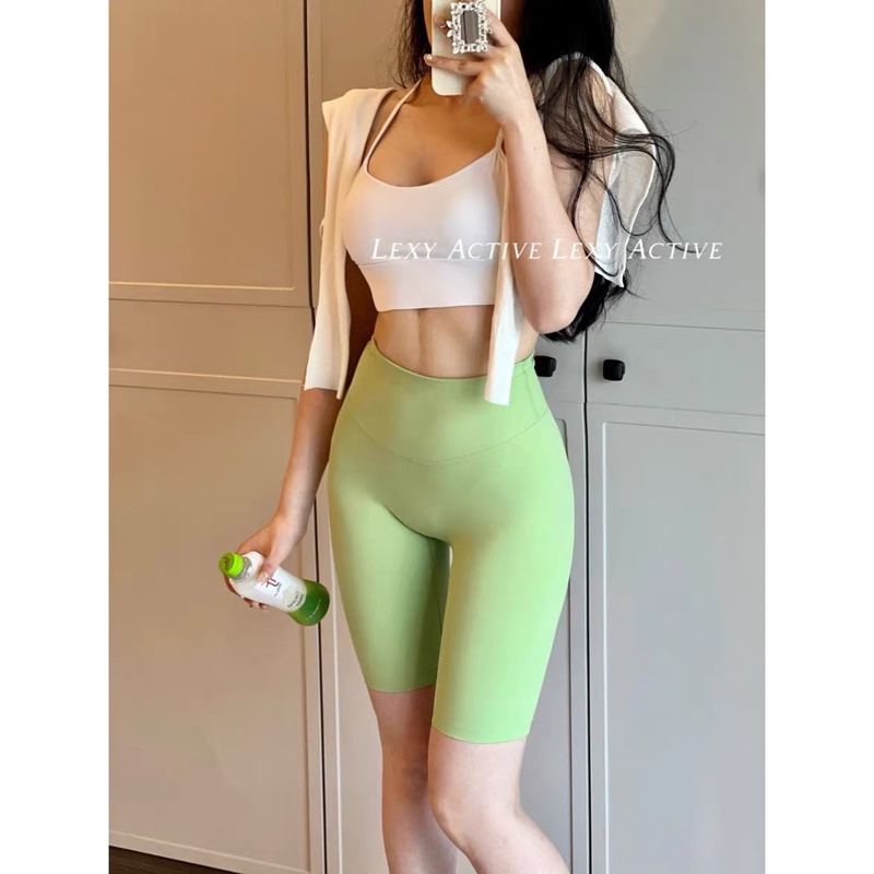 Lexyactive25 Spring/Summer Dopamine Outfit No T-Line Tight Yoga Shorts Nude Peach Butt Shorts Lexyactive25 Spring/Summer Dopamine Outfit No T-Line Tight Yoga Shorts Nude Peach Butt Shorts