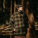 Nanhe retro plaid lamb velvet cotton coat men's winter mountain casual stand-up collar thickened warmed coat cotton coat