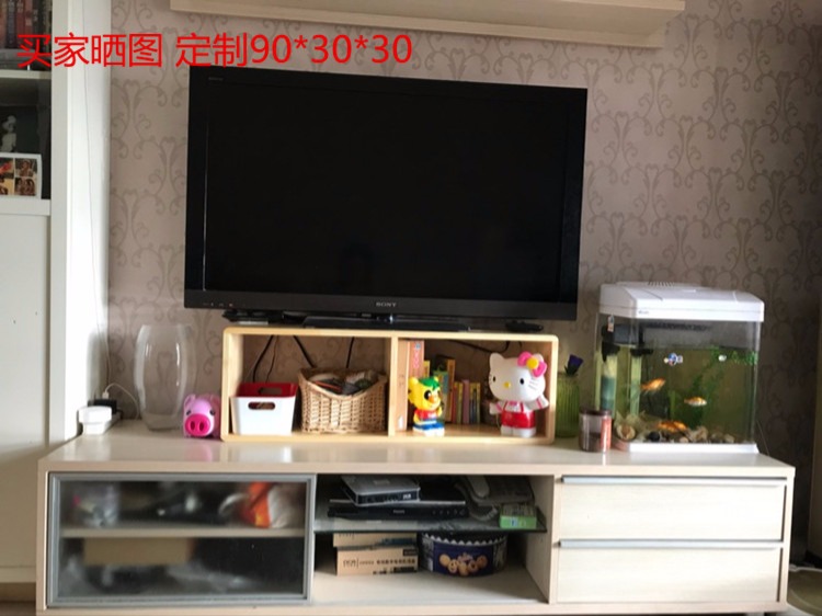 TV gỗ rắn tăng kệ hiển thị khung cơ sở Tủ TV chiều cao hộp set-top rack có thể được tùy chỉnh - Kệ kệ sách gỗ đứng