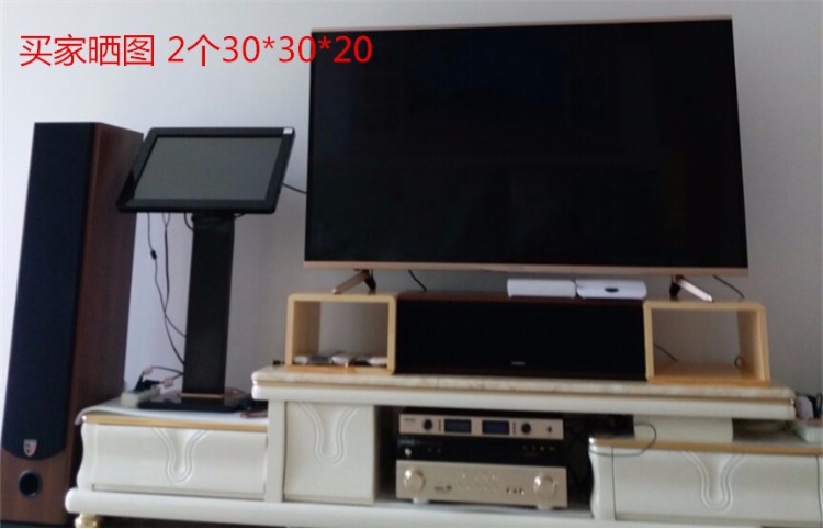 TV gỗ rắn tăng kệ hiển thị khung cơ sở Tủ TV chiều cao hộp set-top rack có thể được tùy chỉnh - Kệ kệ sách gỗ đứng