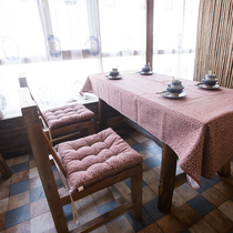 Cotton Hemp Thickened Cushion Dining Chair Cushion Fields Garden Cushion Hotel U Town Orchid Tea House Restaurant Farmhouse Music Chair Cushion