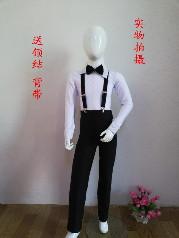 New toddler boy Latin dance to serve long sleeve performance The Morden Latin Dance Appraisal Exam Competition Standard Clothing