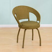 Balcony Small Rattan Chair Single Armrest Leaning Back Chair Weaved Home Swivel Rattan Chair Single Casual Outdoor Rattan chair