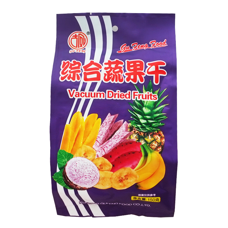 Full 6 bags of Gufeng mixed dried fruits and vegetables 150g bags of dried vegetables, dried fruits, dried fruits and vegetables leisure snacks