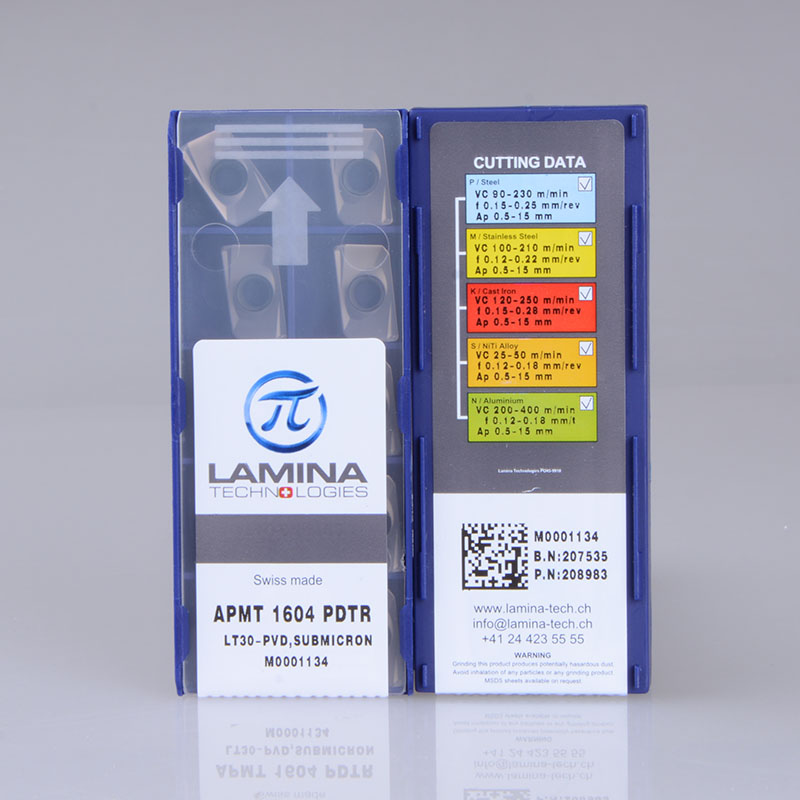 Lamina CNC milling insert Linnina super hard milling cutter grain APMT1604 APMT1135PDTR LT30