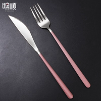 Розовый серебро [нож+вилка] два -кузырь