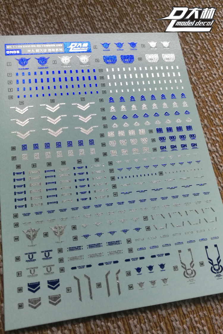 DL] Dalin MG GN-001 Angel Avalanche (color bronzing) special water sticker