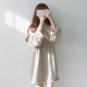 Mùa thu và mùa đông của phụ nữ Hàn Quốc khí chất thời trang retro áo len dài tay ở cổ chữ V là váy len mỏng màu áo khoác len cardigan nữ