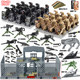 Military Minifigure Building Blocks Base Swat Equipment Robot Dog Airplane Boy Educational Armed Assembly Toy War Wolf