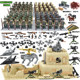 Domestic World War Ii Building Block Minifigure Military Eighth Route Army Soldier Whistle Tower Scene Desert Battlefield Assembled Educational Toy