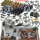 Military Heavy-Duty Ghost Special Forces Building Blocks Minifigure Whistle Tower Anti-Aircraft Cannon Desert Base Battleland Zombie Assembly Toy