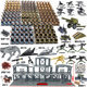 Military World War Ii Soldier Minifigure Building Blocks Villain Soldier German Changjin Lake Robot Dog Airplane Boy Educational Toy