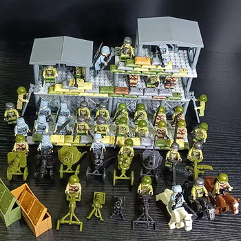 World War Ii Scenes, War Ruins, North African Battlefield, Bunkers, Air Defense Tunnels, Trenches, German Army Building Blocks, Educational Toys