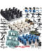 World War Ii Special Forces Military Minifigures, Navy Fleet, Tower Defense, Hummer Vehicle, Motorcycle Assembly Building Blocks, Minifigure Assembly Toys