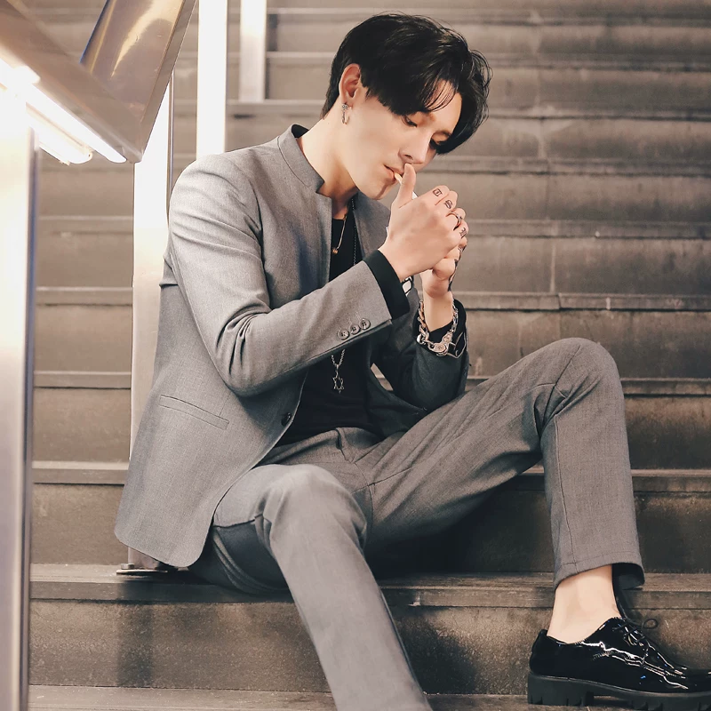 Summer thin suit, set, high-quality style, slim fit